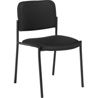 Armless Stacking Chairs, Fabric, 32" High, 300 lbs. Capacity, Black EastCoast Offshore Supplies