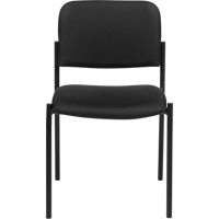 Armless Stacking Chairs, Fabric, 32" High, 300 lbs. Capacity, Black EastCoast Offshore Supplies