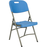 Folding Chair, Polyethylene, Blue, 350 lbs. Weight Capacity EastCoast Offshore Supplies