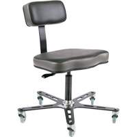 SF160 Ergonomic Chair, Mobile, Vinyl Seat, Black EastCoast Offshore Supplies