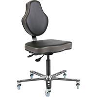 Vega Multi-Tilt Ergonomic Chair, Mobile, Adjustable, Vinyl Seat, Black/Grey EastCoast Offshore Supplies