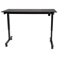 Adjustable Stand-Up Desk, Stand-Alone Desk, 45-1/4" H x 29-1/2" D, Black EastCoast Offshore Supplies
