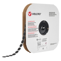 Attache Velcoin, Boucle, 3/4" dia., Adh&eacute;sif, Noir EastCoast Offshore Supplies