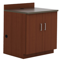 Modular Base Cabinet, Melamine, 2 Shelves, 39" H x 36" W x 25" D, Mahogany EastCoast Offshore Supplies