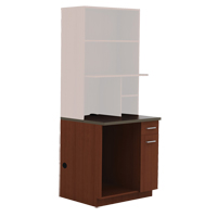Modular Cabinet, Melamine, 39" H x 36" W x 25" D, Mahogany EastCoast Offshore Supplies