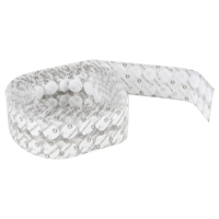 Attaches en jeton, Boucle et crochet, 3/4" dia., Adh&eacute;sif, Blanc EastCoast Offshore Supplies