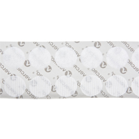 Attaches en jeton, Boucle et crochet, 3/4" dia., Adh&eacute;sif, Blanc EastCoast Offshore Supplies