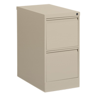 Vertical Filing Cabinet, Steel, 2 Drawers, 15-1/7" W x 25" D x 29" H, Beige EastCoast Offshore Supplies
