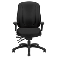 Chaise Overtime &agrave; dos &eacute;lev&eacute;, Tissu, Noir, Capacit&eacute; 300 lb EastCoast Offshore Supplies