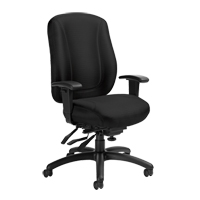Chaise Overtime &agrave; dos &eacute;lev&eacute;, Tissu, Noir, Capacit&eacute; 300 lb EastCoast Offshore Supplies
