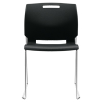 Chair, Plastic, 32-1/2" High, 300 lbs. Capacity, Black EastCoast Offshore Supplies
