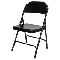 Folding Chair, Steel, Black, 300 lbs. Weight Capacity EastCoast Offshore Supplies