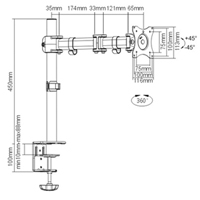 ActivErgo  Monitor Arm EastCoast Offshore Supplies