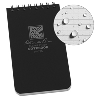 Pocket Top-Spiral Notebook, Soft Cover, Black, 100 Pages, 3" W x 5" L EastCoast Offshore Supplies