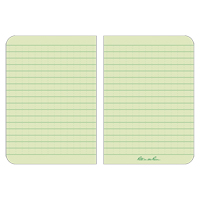 Memo Book, Soft Cover, Green, 112 Pages, 3-1/2" W x 5" L EastCoast Offshore Supplies