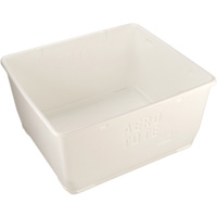 Food Storage Container, Plastic, 108 gal. Capacity, White EastCoast Offshore Supplies