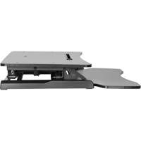 Goya Sit-Stand Workstation, Desktop Unit, 22" H x 31-1/2" W x 24" D, Black EastCoast Offshore Supplies