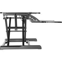 Goya Sit-Stand Workstation, Desktop Unit, 22" H x 31-1/2" W x 24" D, Black EastCoast Offshore Supplies