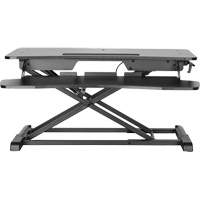 Goya Sit-Stand Workstation, Desktop Unit, 22" H x 31-1/2" W x 24" D, Black EastCoast Offshore Supplies