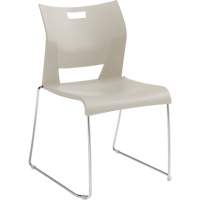 Duet Armless Training Chair, Plastic, 33-1/4" High, 350 lbs. Capacity, White EastCoast Offshore Supplies