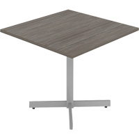 Cafeteria Table, 36" L x 36" W x 29-1/2" H, 1" Top, Laminate, Grey/White EastCoast Offshore Supplies