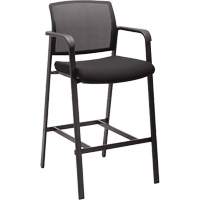 Activ Series Barstool Chair, Stationary, Fixed, 58-1/2", Mesh Seat, Black EastCoast Offshore Supplies