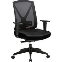 Activ Series Premium Synchro-Tilt Adjustable Chair, Fabric/Mesh, Black, 275 lbs. Capacity EastCoast Offshore Supplies