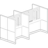 Clamp Mount Sneeze Guard, 36" W x 36" H EastCoast Offshore Supplies