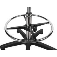 Heavy-Duty Ergonomic Stool, Stationary, Adjustable, 39” - 48”, Polyurethane Seat, Black EastCoast Offshore Supplies