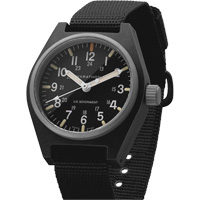 General Purpose Quartz with MaraGlo Watch, Analog, Battery Operated, 0.6" W x 1.3" D x 0.4" H, Black EastCoast Offshore Supplies