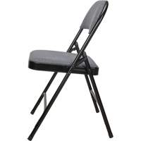 Deluxe Fabric Padded Folding Chair, Steel, Grey, 300 lbs. Weight Capacity EastCoast Offshore Supplies