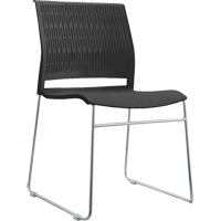Stacking Chairs, Polypropylene, 32-3/8" High, 250 lbs. Capacity, Black EastCoast Offshore Supplies