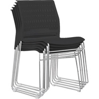 Stacking Chairs, Polypropylene, 32-3/8" High, 250 lbs. Capacity, Black EastCoast Offshore Supplies