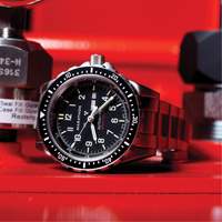 Jumbo Day/Date Automatic Watch with Stainless Steel Bracelet, Digital, Battery Operated, 46 mm, Silver EastCoast Offshore Supplies