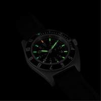 Steel Navigator Watch on 3-Piece Rubber Strap Kit, Digital, Battery Operated, 41 mm, Black EastCoast Offshore Supplies