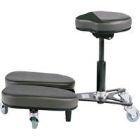 STAG4 Adjustable Kneeling Chair, Vinyl, Black/Grey EastCoast Offshore Supplies