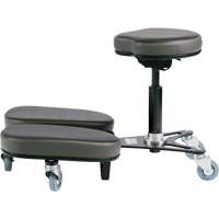 STAG4 Adjustable Kneeling Chair, Vinyl, Black/Grey EastCoast Offshore Supplies