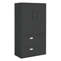 Armoire Multi-Stor, Acier, 3 Tablettes, 65-1/4" h x 36" la x 18" P, Noir EastCoast Offshore Supplies
