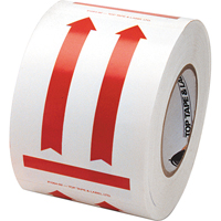 This Side Up Pictogram Special Handling Labels, 6" L x 4" W, Red on White EastCoast Offshore Supplies