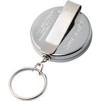 Original Series Retractable Keychain, Chrome, 24" Cable, Belt Clip Attachment EastCoast Offshore Supplies