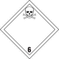 TDG Shipping Labels, Class 6.1, Toxic Substances, Vinyl EastCoast Offshore Supplies