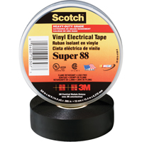 Scotch&reg; Super 88 Tape, 19 mm (3/4") x 20.1 m (66'), Black, 8.5 mils EastCoast Offshore Supplies
