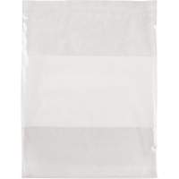 Sacs en poly avec espace inscriptible blanc, Refermable, 15" x 12", 2 mils EastCoast Offshore Supplies