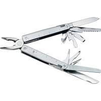 Outil multiple SwissTool avec lame verrouillable, M&eacute;tal, Poign&eacute;e en M&eacute;tal, 155 mm lo, 26 fonctions, 0,7 lb EastCoast Offshore Supplies