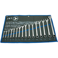 Jeu de cl&eacute;s &agrave; panneaux sur&eacute;lev&eacute;es CWS-16M, Combinaison, 16 morceaux, M&eacute;trique EastCoast Offshore Supplies