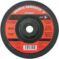 A24R POWER ABRASIVE Grinding Wheel, 7" x 1/4", 7/8" Arbor, Type T27 EastCoast Offshore Supplies