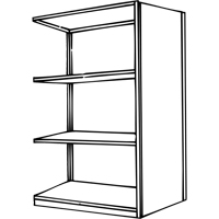 Interlok Shelving Unit, Steel, Boltless, 800 lbs. Capacity, 36" W x 76" H x 24" D EastCoast Offshore Supplies