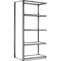 Interlok Shelving Unit, Steel, Boltless, 800 lbs. Capacity, 36" W x 100" H x 24" D EastCoast Offshore Supplies