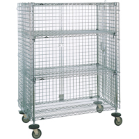 Security Carts, Chrome Plated, 21-1/2" x 68-1/2 x 50-1/2", 500 lbs. Capacity EastCoast Offshore Supplies