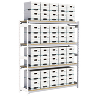 &eacute;tag&egrave;re-classeur de grande largeur, Acier, 4 Tablettes, 72" la x 18" p x 84" h, Ensemble Ajout EastCoast Offshore Supplies